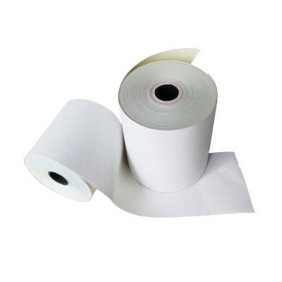 Printing 76mm  Carbonless NCR 2-ply copy Paper Rolls for bank ATM