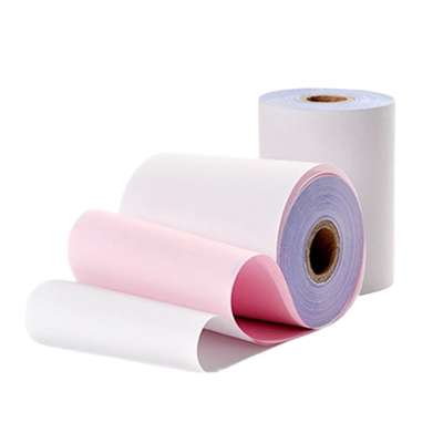 3ply NCR Carbonless Paper Rolls with White/Yellow/PINK